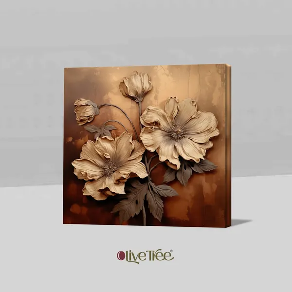 Flower_Wall_Art_Canvas_Painting_With_Wooden_Frame