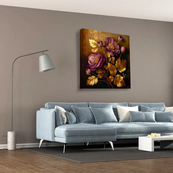 Wooden_Wall_Art_Canvas_Painting_With_Engineered_Wood_Frame