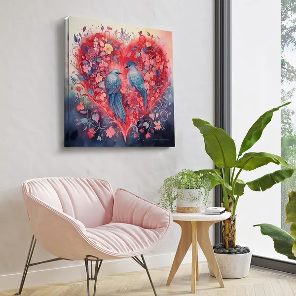 Wooden_Wall_Art_Canvas_Painting_With_Engineered_Wood_Frame
