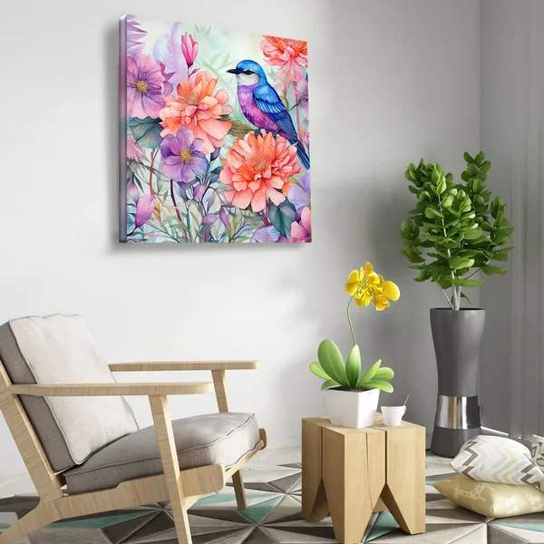 Wooden_Wall_Art_Canvas_Painting_With_Engineered_Wood_Frame