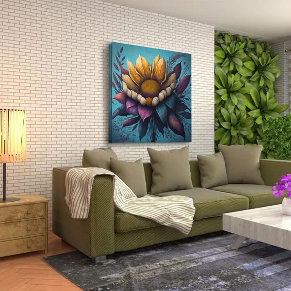 Wooden_Wall_Art_Canvas_Painting_With_Engineered_Wood_Frame