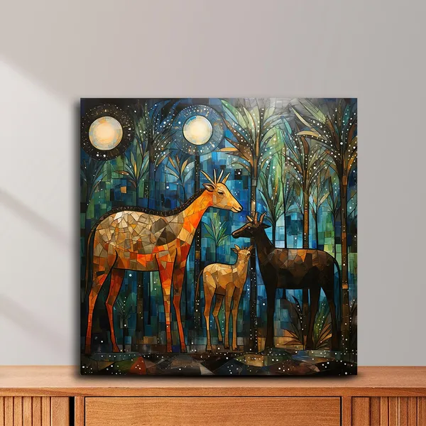 Wooden_Wall_Art_Canvas_Painting_With_Engineered_Wood_Frame