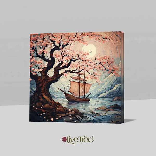 Wooden_Wall_Art_Canvas_Painting_With_Engineered_Wood_Frame