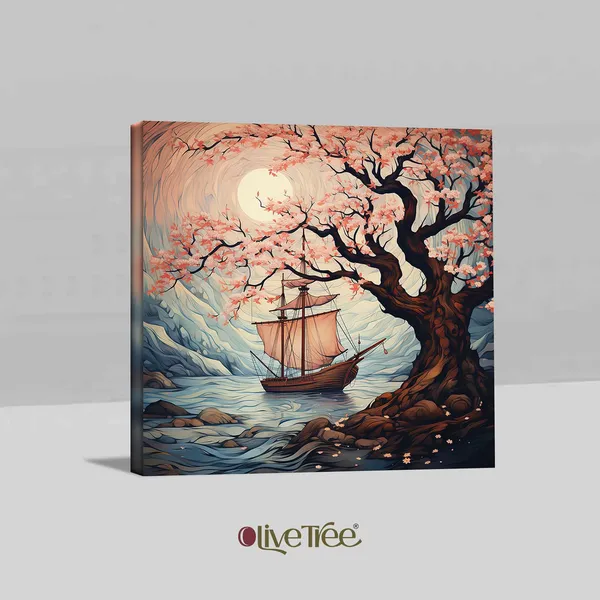 Wooden_Wall_Art_Canvas_Painting_With_Engineered_Wood_Frame