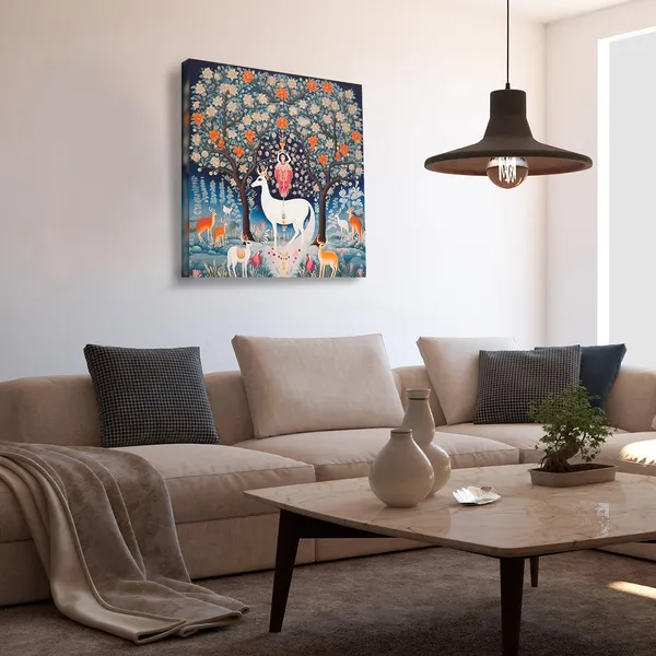 Wooden_Wall_Art_Canvas_Painting_With_Engineered_Wood_Frame