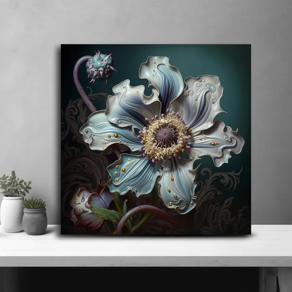 Wooden_Wall_Art_Canvas_Painting_With_Engineered_Wood_Frame