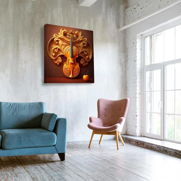 Wooden_Wall_Art_Canvas_Painting_With_Engineered_Wood_Frame