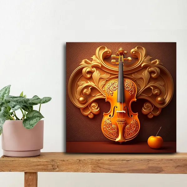 Wooden_Wall_Art_Canvas_Painting_With_Engineered_Wood_Frame