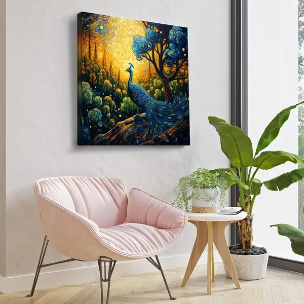 Wooden_Wall_Art_Canvas_Painting_With_Engineered_Wood_Frame