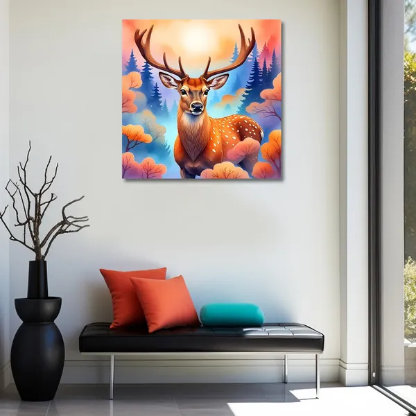 Wooden_Wall_Art_Canvas_Painting_With_Engineered_Wood_Frame