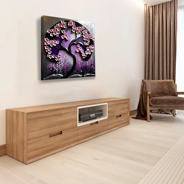 Wooden_Wall_Art_Canvas_Painting_With_Engineered_Wood_Frame