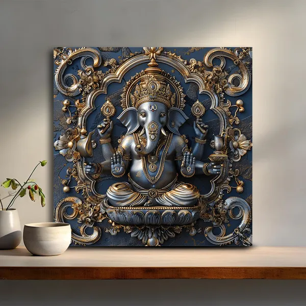 Wooden_Wall_Art_Canvas_Painting_With_Engineered_Wood_Frame