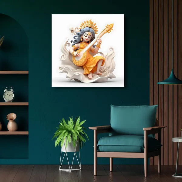 Wooden_Wall_Art_Canvas_Painting_With_Engineered_Wood_Frame