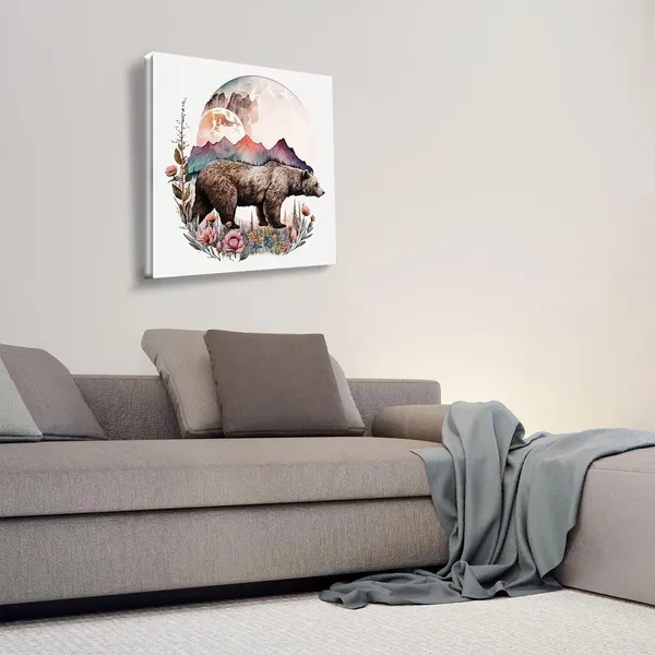 Wooden_Wall_Art_Canvas_Painting_With_Engineered_Wood_Frame