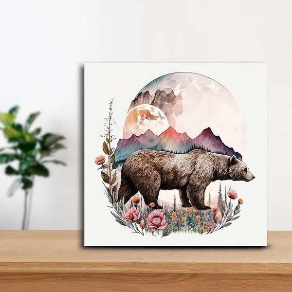 Wooden_Wall_Art_Canvas_Painting_With_Engineered_Wood_Frame