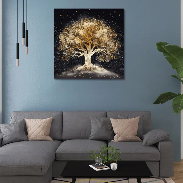 Wooden_Wall_Art_Canvas_Painting_With_Engineered_Wood_Frame