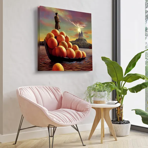 Wooden_Wall_Art_Canvas_Painting_With_Engineered_Wood_Frame