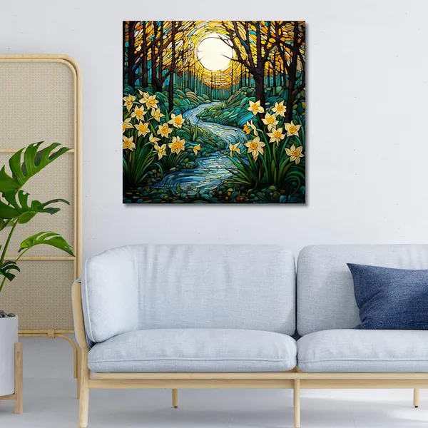 Wooden_Wall_Art_Canvas_Painting_With_Engineered_Wood_Frame