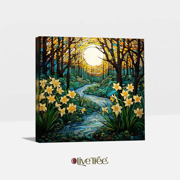 Wooden_Wall_Art_Canvas_Painting_With_Engineered_Wood_Frame