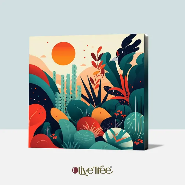 Wooden_Wall_Art_Canvas_Painting_With_Engineered_Wood_Frame