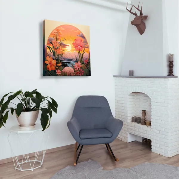 Wooden_Wall_Art_Canvas_Painting_With_Engineered_Wood_Frame
