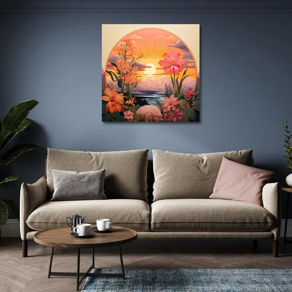Wooden_Wall_Art_Canvas_Painting_With_Engineered_Wood_Frame