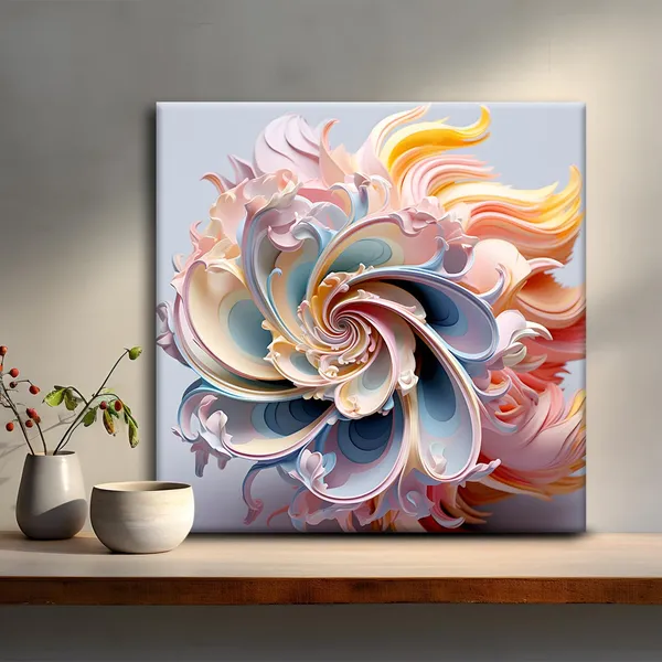 Wooden_Wall_Art_Canvas_Painting_With_Engineered_Wood_Frame