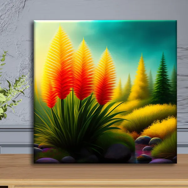Wooden_Wall_Art_Canvas_Painting_With_Engineered_Wood_Frame