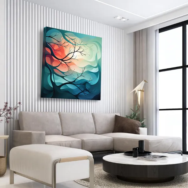 Wooden_Wall_Art_Canvas_Painting_With_Engineered_Wood_Frame