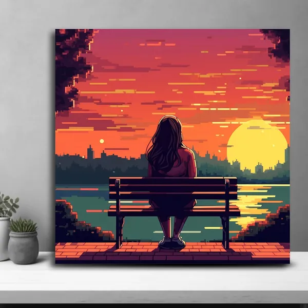 Wooden_Wall_Art_Canvas_Painting_With_Engineered_Wood_Frame