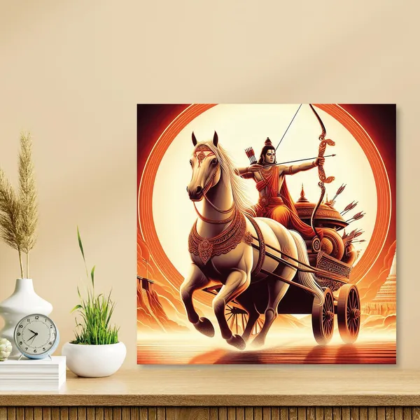 Wooden_Wall_Art_Canvas_Painting_With_Engineered_Wood_Frame