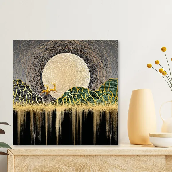 Wooden_Wall_Art_Canvas_Painting_With_Engineered_Wood_Frame