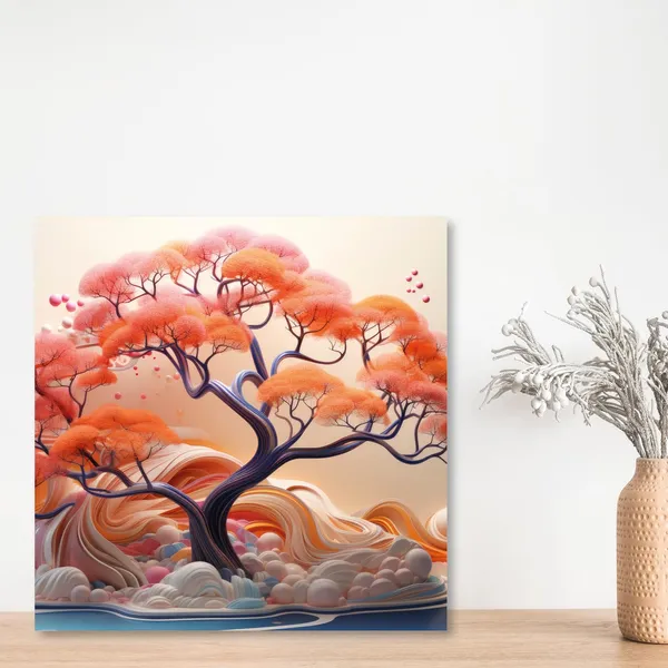 Wooden_Wall_Art_Canvas_Painting_With_Engineered_Wood_Frame