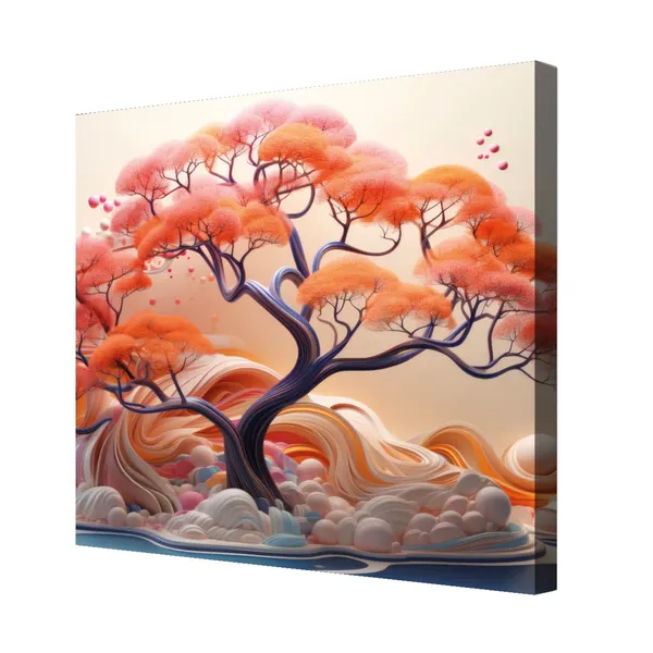Wooden_Wall_Art_Canvas_Painting_With_Engineered_Wood_Frame