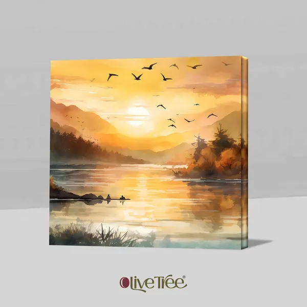 Wooden_Wall_Art_Canvas_Painting_With_Engineered_Wood_Frame