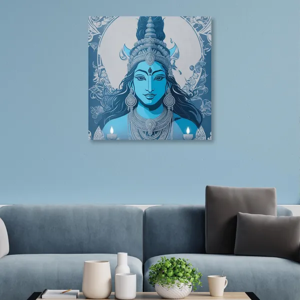 Wooden_Wall_Art_Canvas_Painting_With_Engineered_Wood_Frame