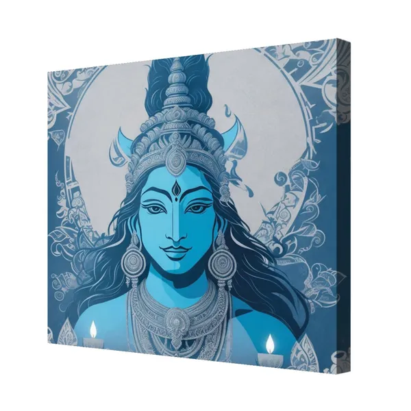 Wooden_Wall_Art_Canvas_Painting_With_Engineered_Wood_Frame