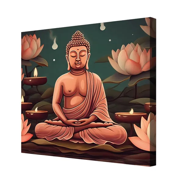 Wooden_Wall_Art_Canvas_Painting_With_Engineered_Wood_Frame