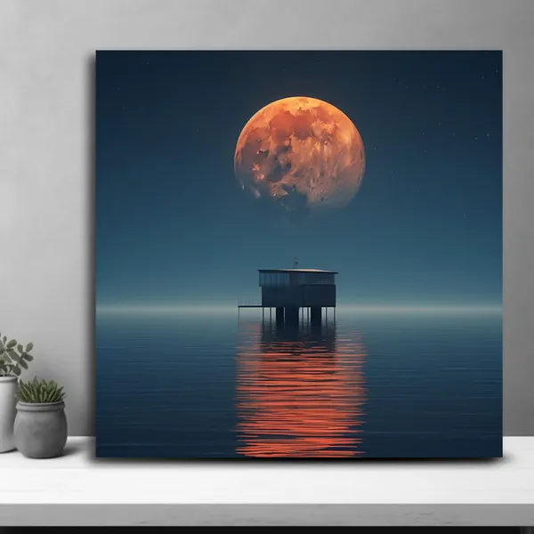 Wooden_Wall_Art_Canvas_Painting_With_Engineered_Wood_Frame