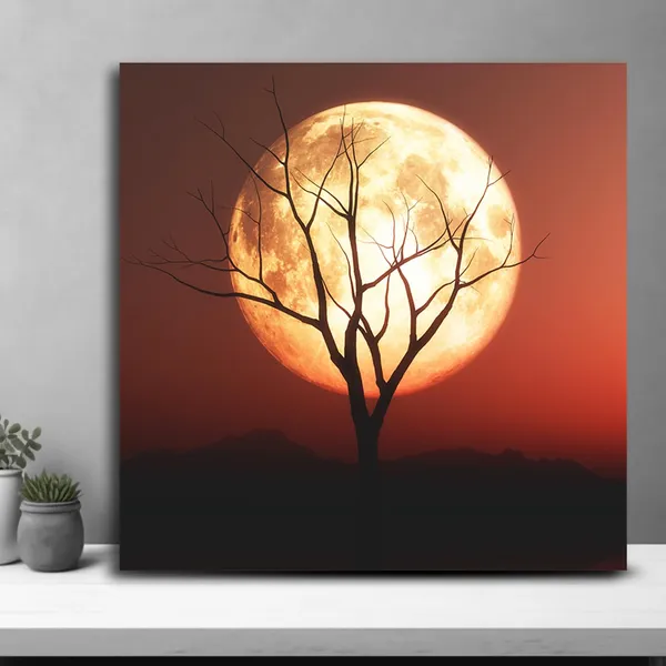 Wooden_Wall_Art_Canvas_Painting_With_Engineered_Wood_Frame