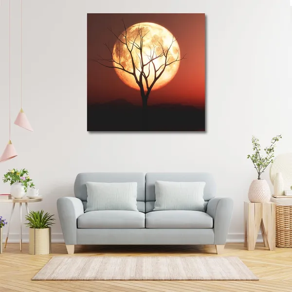 Wooden_Wall_Art_Canvas_Painting_With_Engineered_Wood_Frame