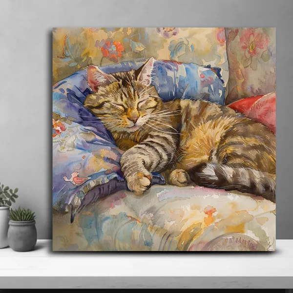 Wooden_Wall_Art_Canvas_Painting_With_Engineered_Wood_Frame