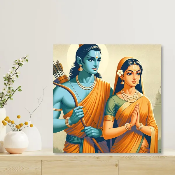 Wooden_Wall_Art_Canvas_Painting_With_Engineered_Wood_Frame