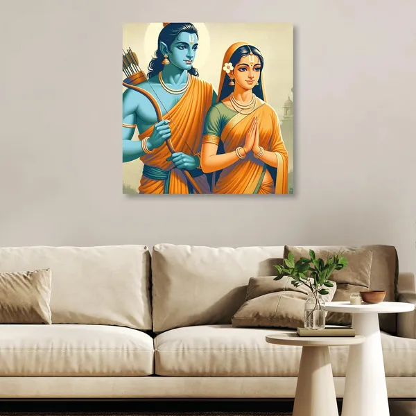 Wooden_Wall_Art_Canvas_Painting_With_Engineered_Wood_Frame