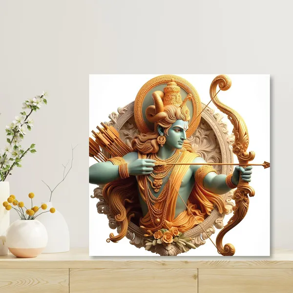 Wooden_Wall_Art_Canvas_Painting_With_Engineered_Wood_Frame