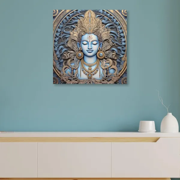 Wooden_Wall_Art_Canvas_Painting_With_Engineered_Wood_Frame