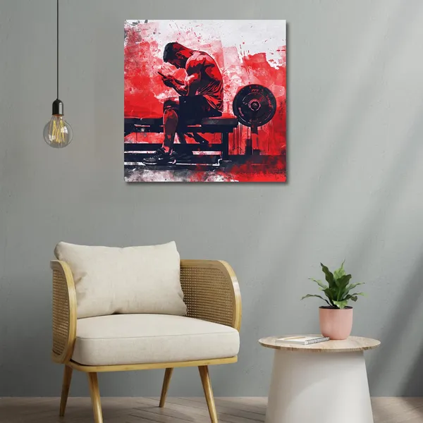 Wooden_Wall_Art_Canvas_Painting_With_Engineered_Wood_Frame