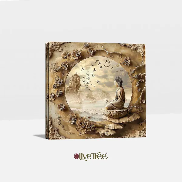 Olive_Tree_Wooden_Wall_Art_Canvas_Painting_With_Engineered_Wood_Frame