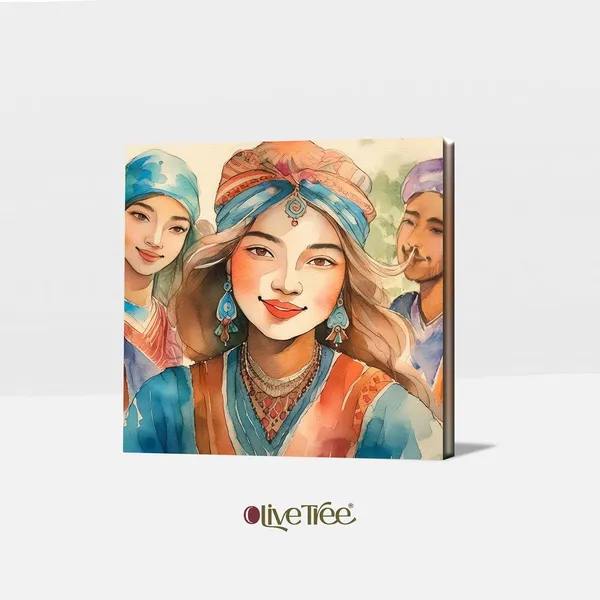 Wooden_Wall_Art_Canvas_Painting_With_Engineered_Wood_Frame