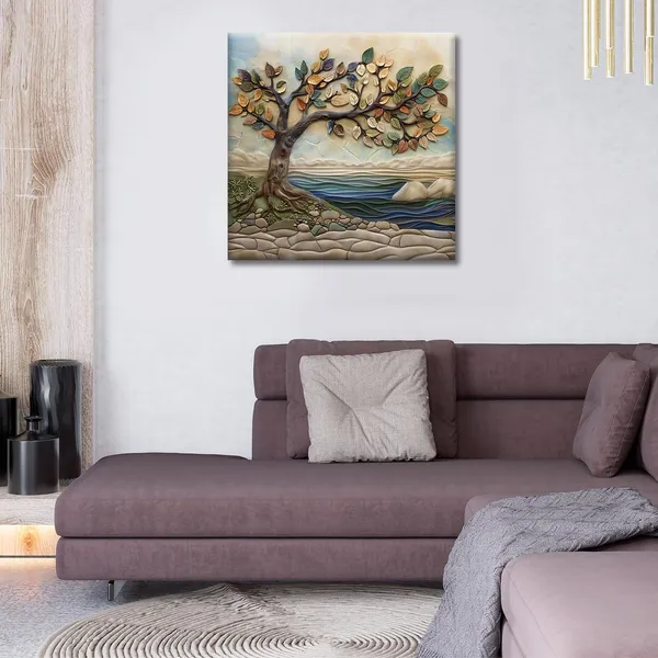 Wooden_Wall_Art_Canvas_Painting_With_Engineered_Wood_Frame